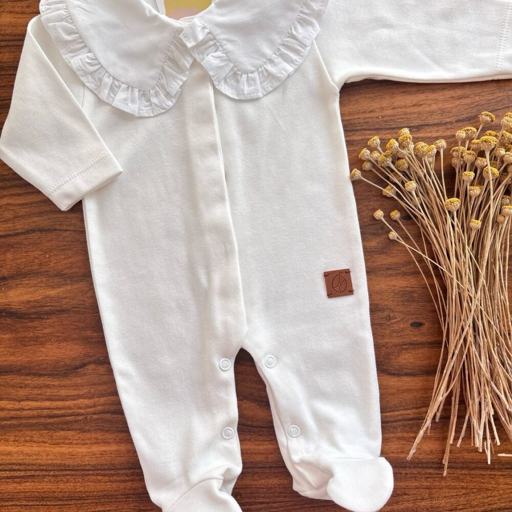 Babygrow Limãozinho folho pérola