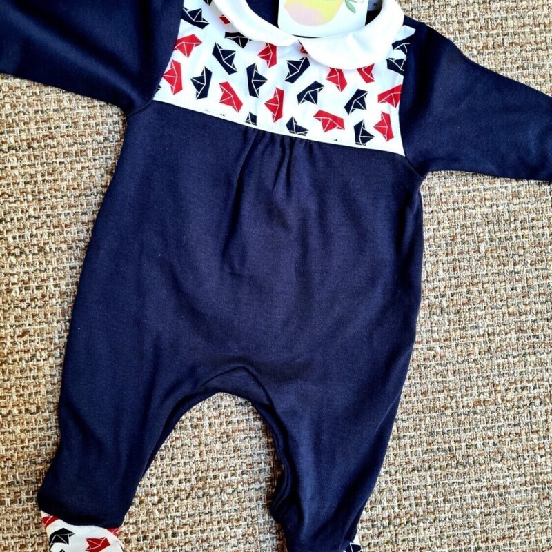 Babygrow algodão Candy - 1m, Azul