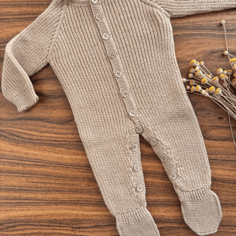 Babygrow malha Babi Bege
