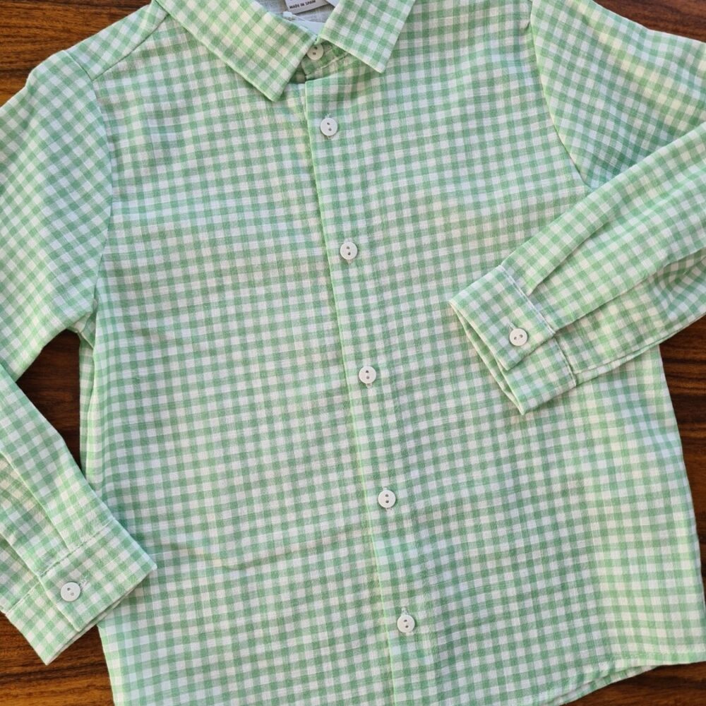 Camisa vichy Verde