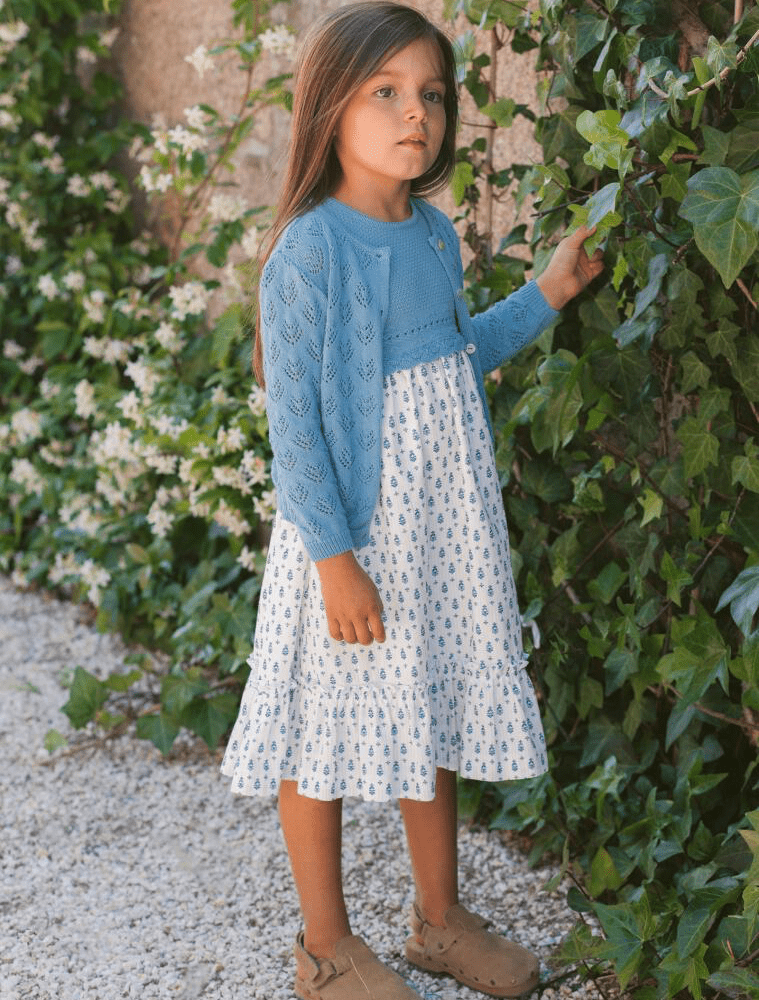Vestido malha combinada