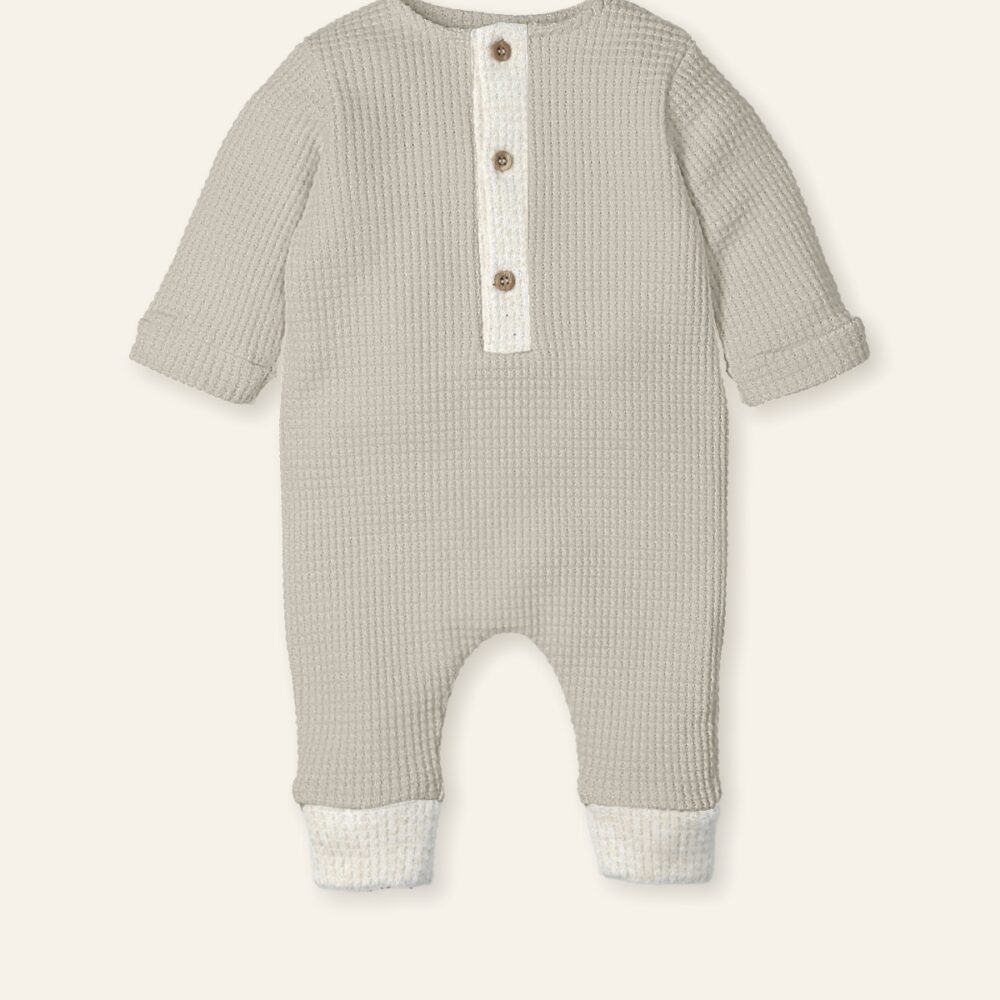 Babygrow Soft Wafle Bege
