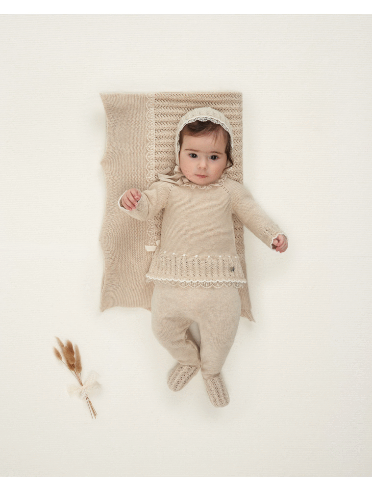 Conjunto Bambina Bege