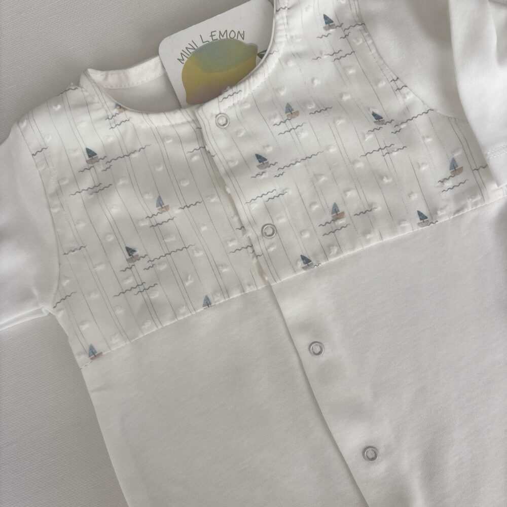 Babygrow barco Branco